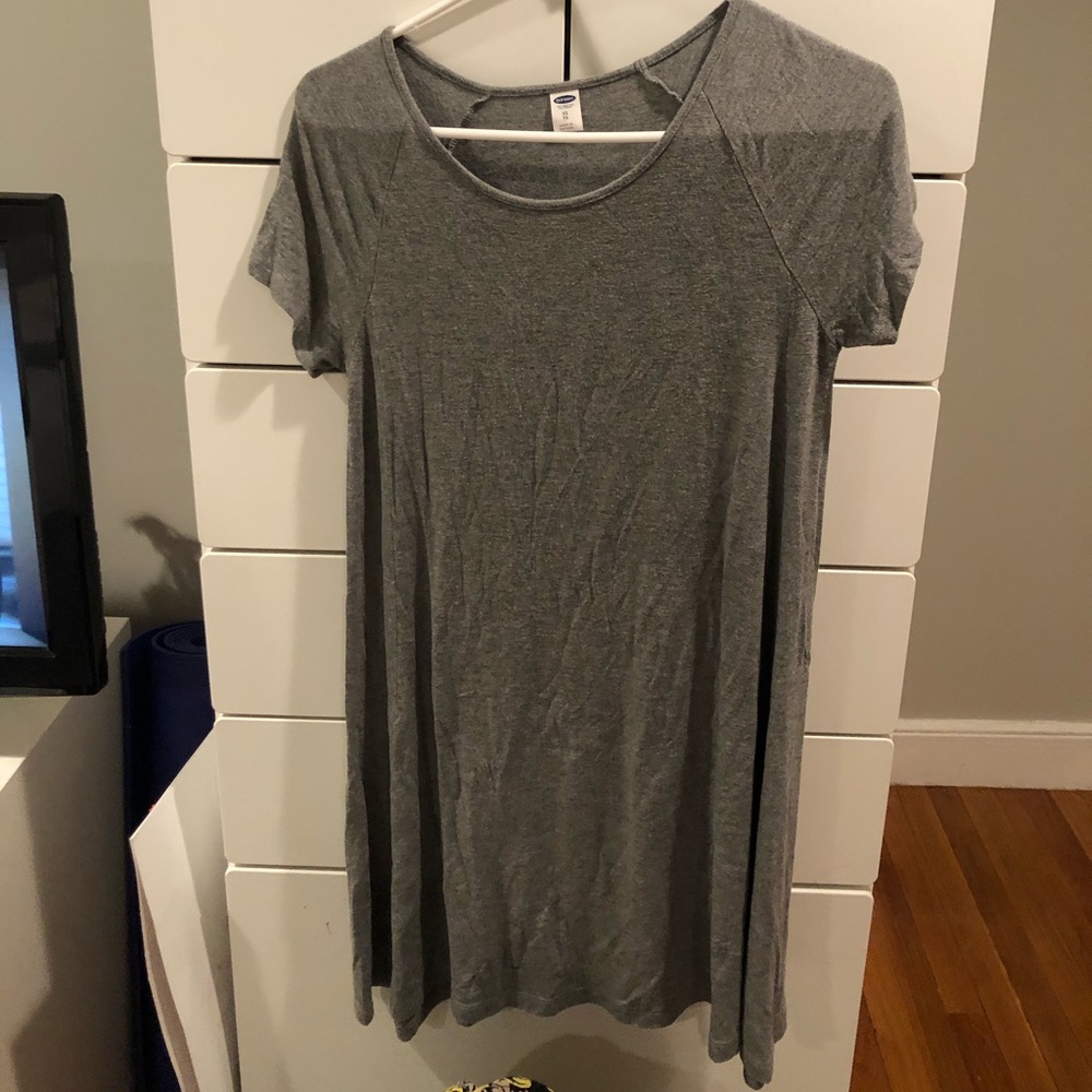 Gray T-Shirt Dress